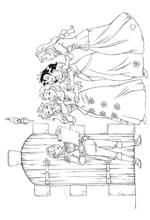 coloring page K3 de sprookjes